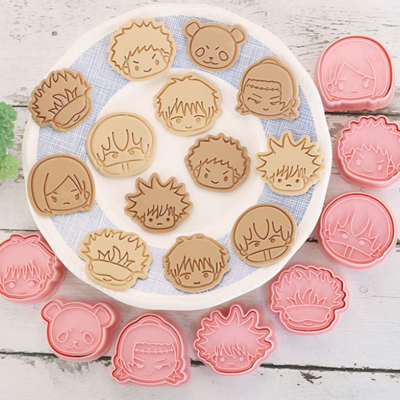 8pcs Jujutsu Kaisen Cake Cooki - đánh giá và giá Kitchen Kids Baking Set