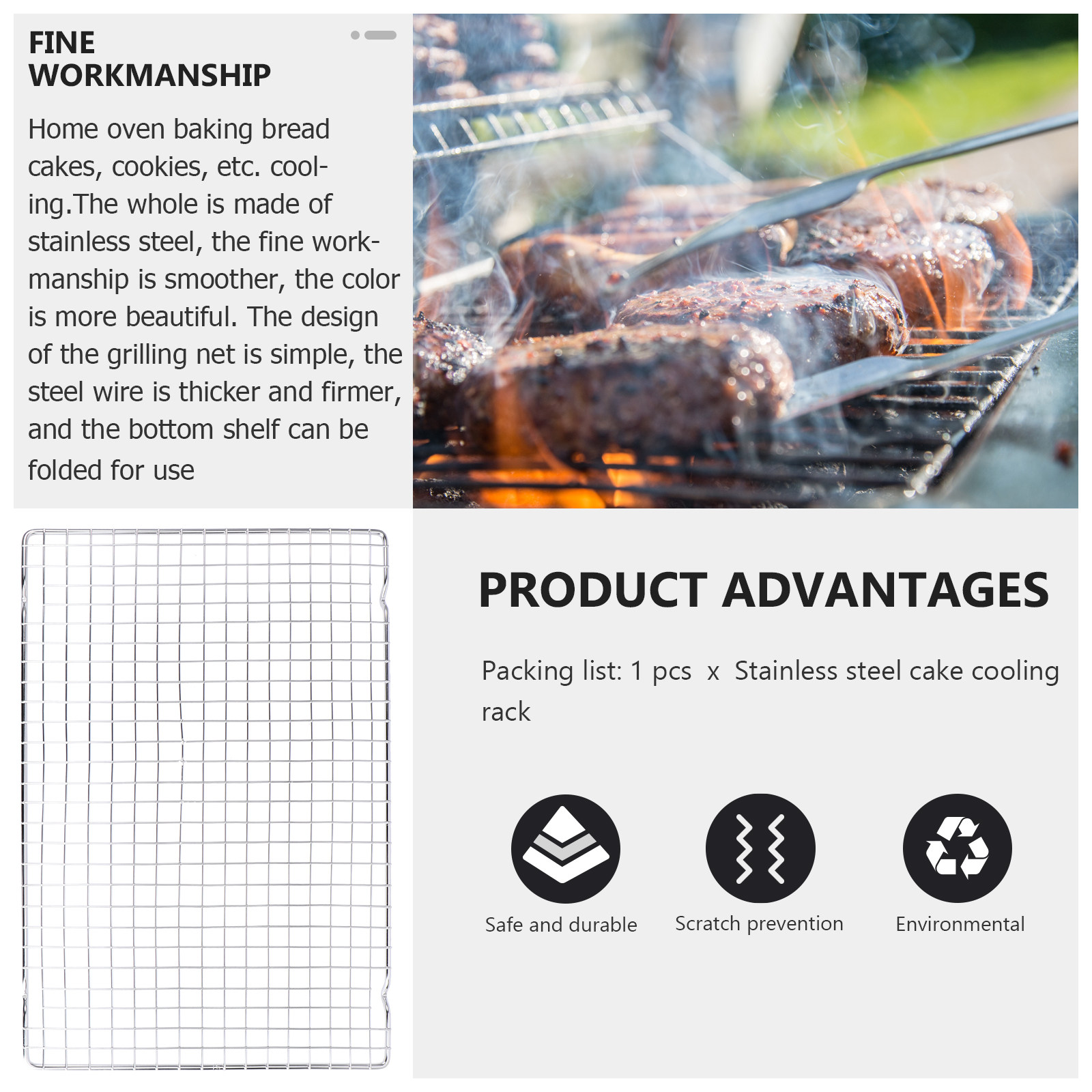 1Pcs Baking Cooling Rack Stain - đánh giá và giá Kitchen Baking Rack