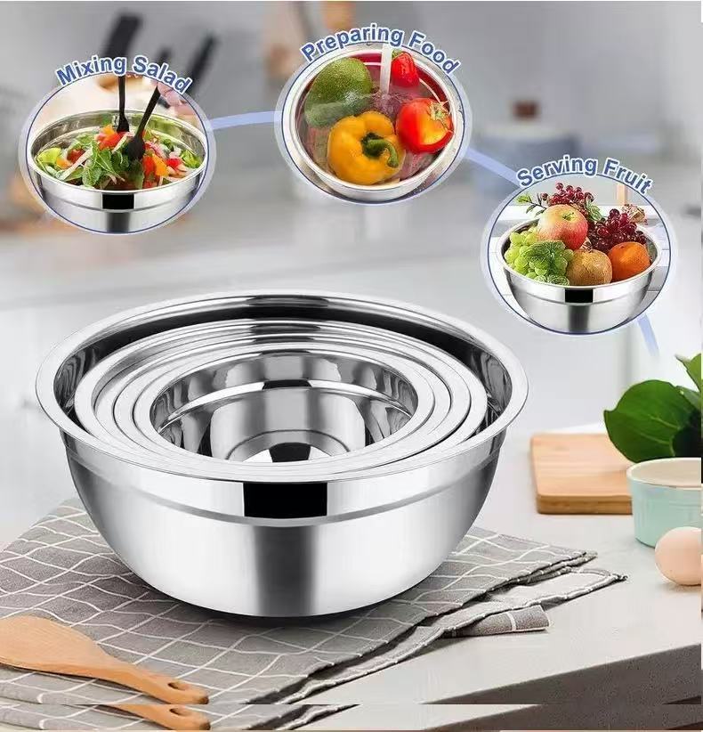 Thickened Stainless Steel Mixi - đánh giá và giá Baking Kitchen Set