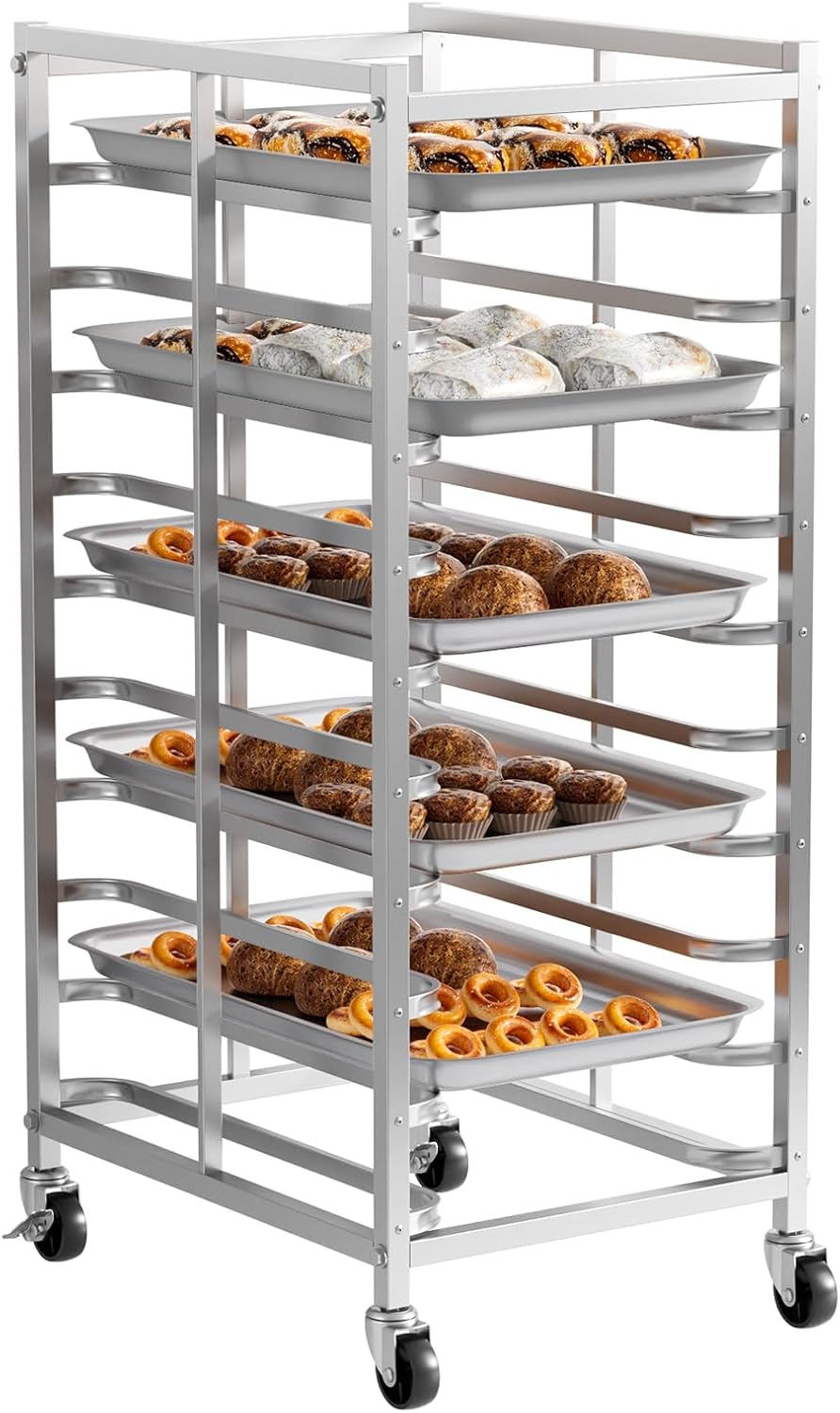 Commercial Stainless Steel Bak - đánh giá và giá Kitchen Baking Cart