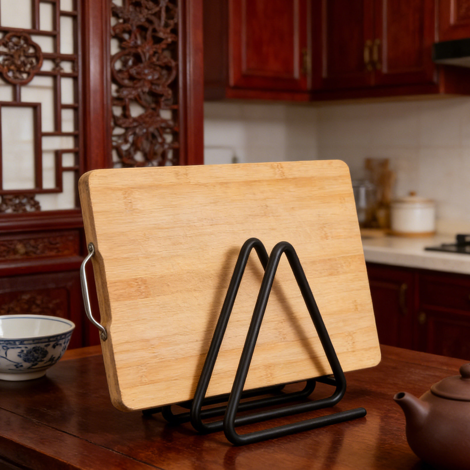 Triangle Cutting Board Holder  - đánh giá và giá Kitchen Baking Rack