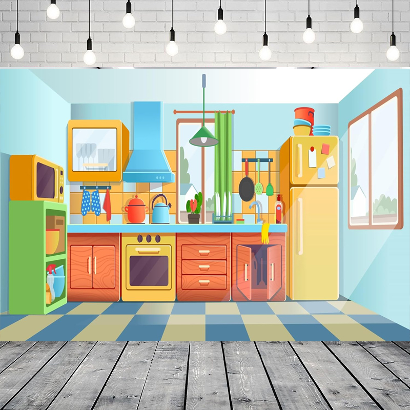 Photography Backdrop For Kids  - đánh giá và giá Kitchen Baking Background