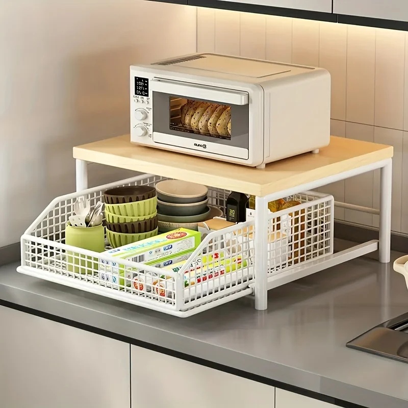 Vertical Microwave Stand w/ Dr - đánh giá và giá Kitchen Baking Rack