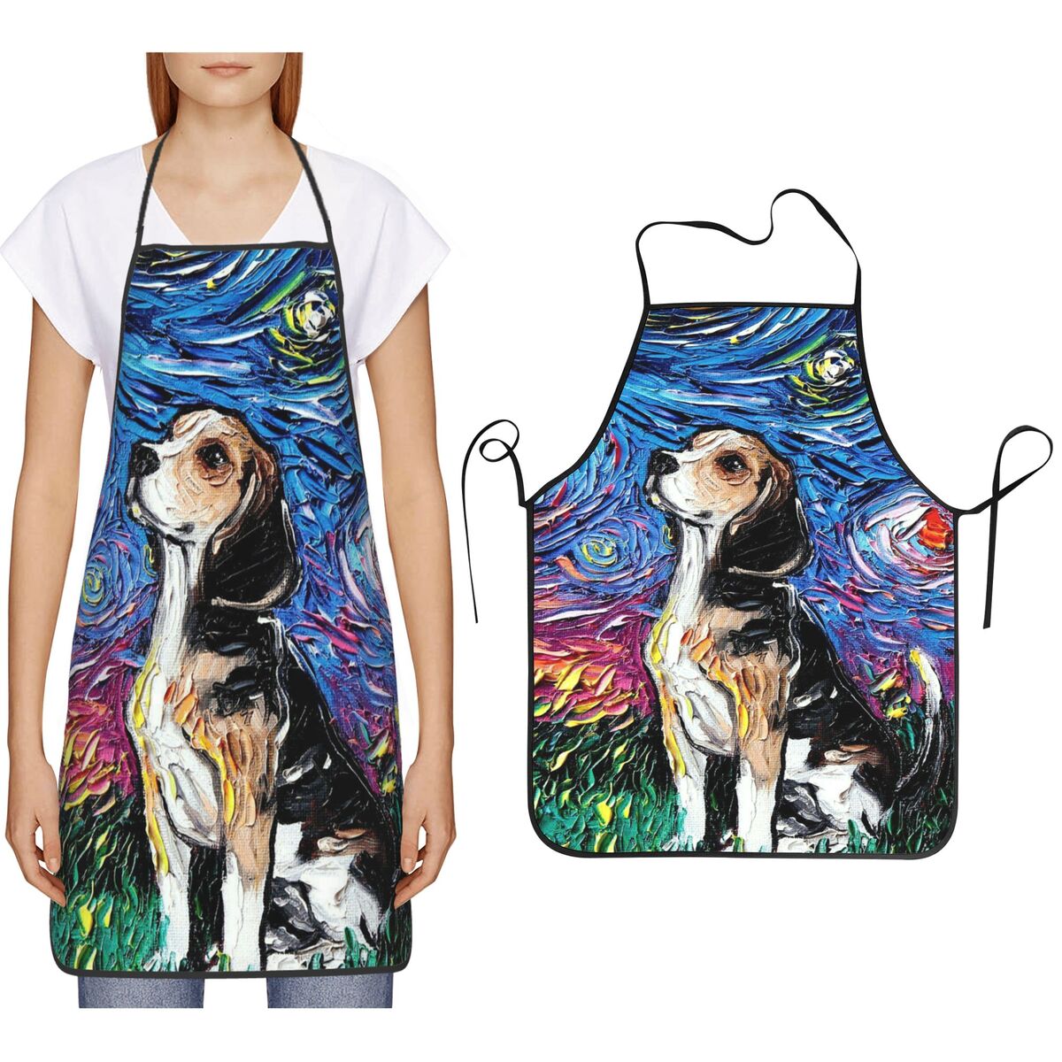 Oil Painting Style Starry Sky  - đánh giá và giá Kitchen Baking Background