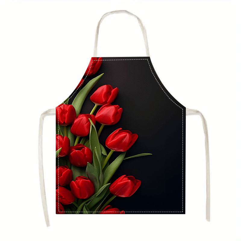 1pc Red Tulip Flower Black Bac - đánh giá và giá Kitchen Baking Background
