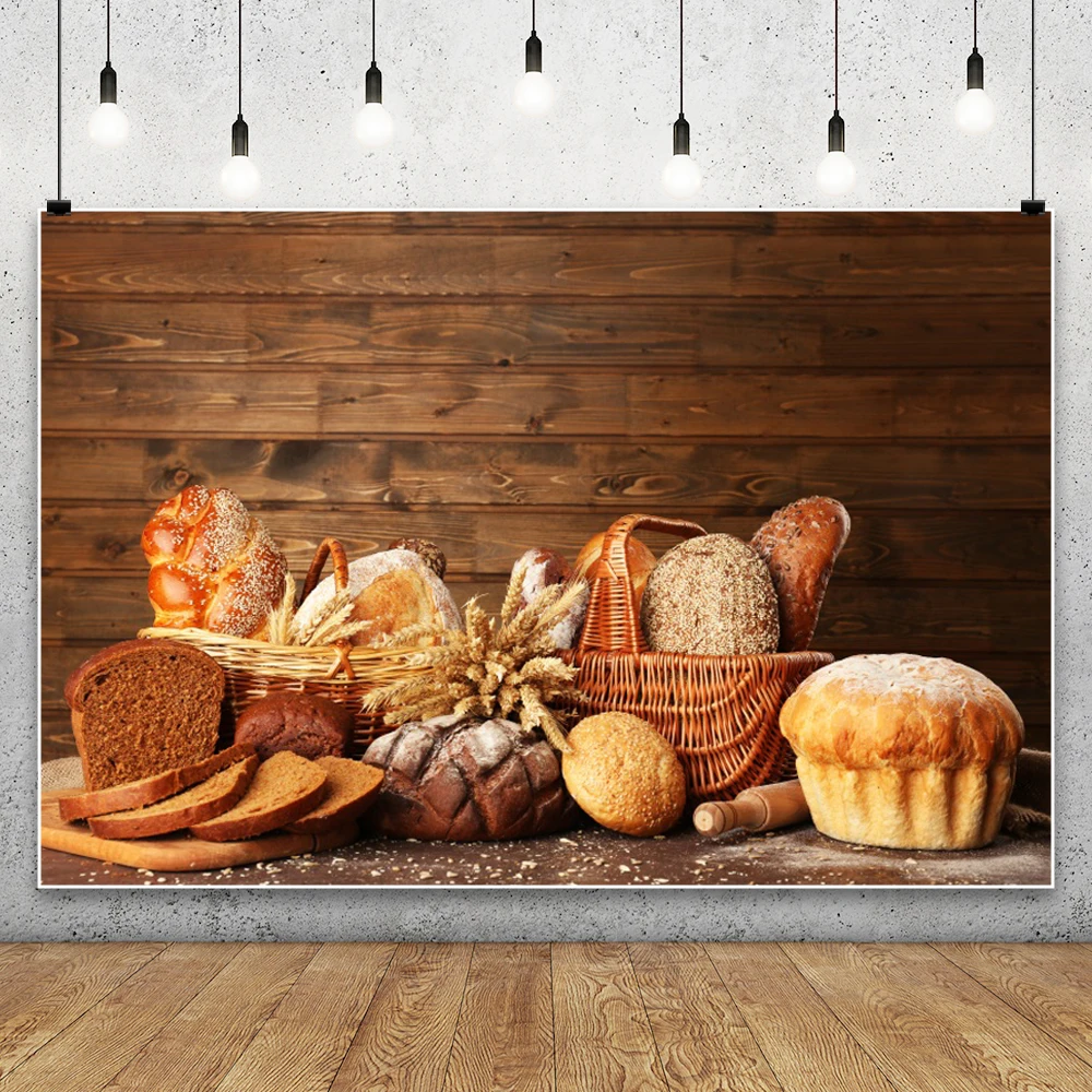 Wooden Planks Backdrop Baking  - đánh giá và giá Kitchen Baking Background