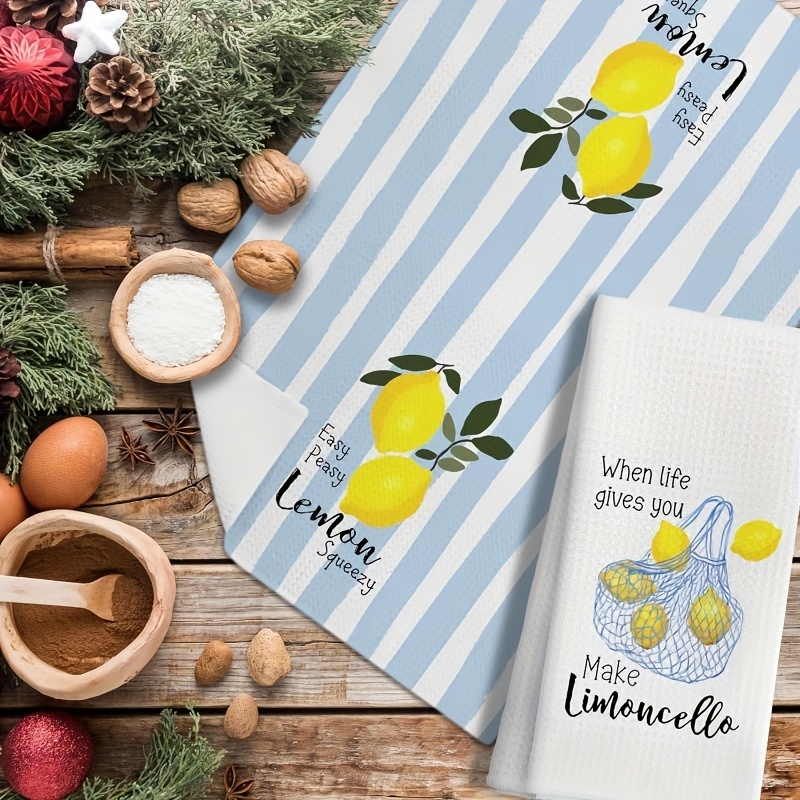 2Pcs, Lemon Mesh Kitchen Towel - đánh giá và giá Baking Kitchen Set