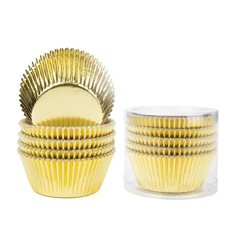 100 piece set of gold foil cup - đánh giá và giá Baking Kitchen Set