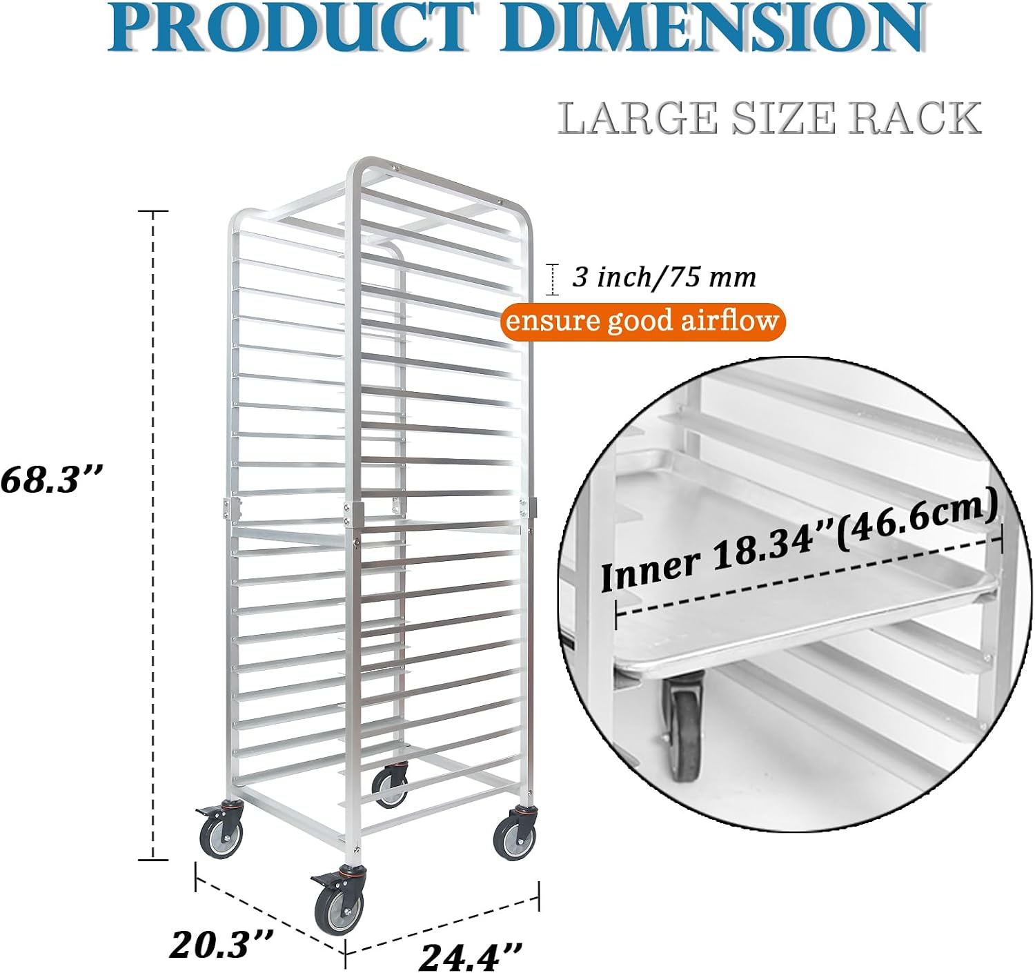 Commercial 20 Tier Stainless S - đánh giá và giá Kitchen Baking Rack