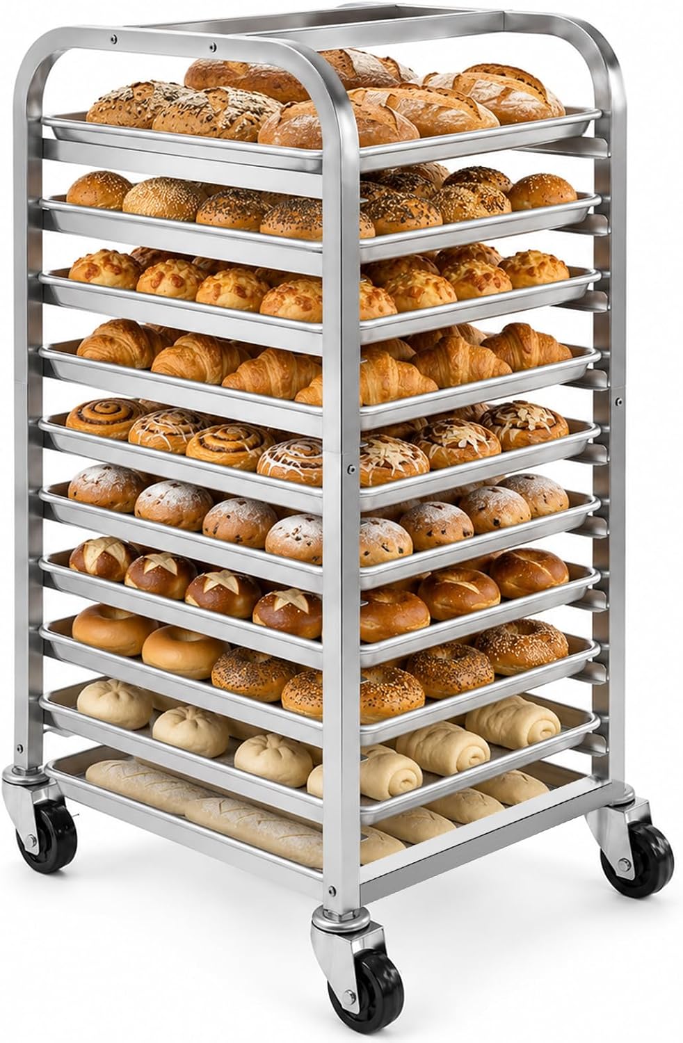 10 Tier Stainless Steel Sheet  - đánh giá và giá Kitchen Baking Cart