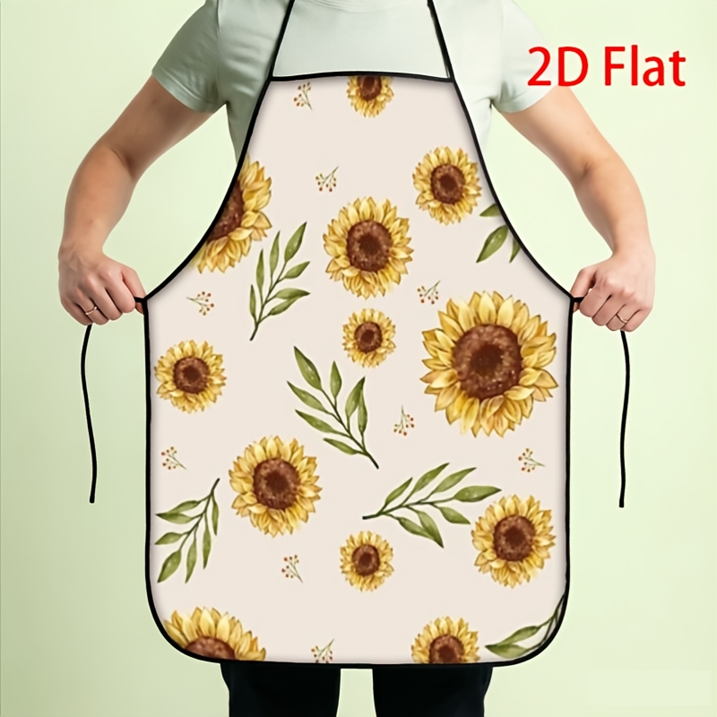 1pc 2D Printed Creative Apron  - đánh giá và giá Kitchen Baking Background