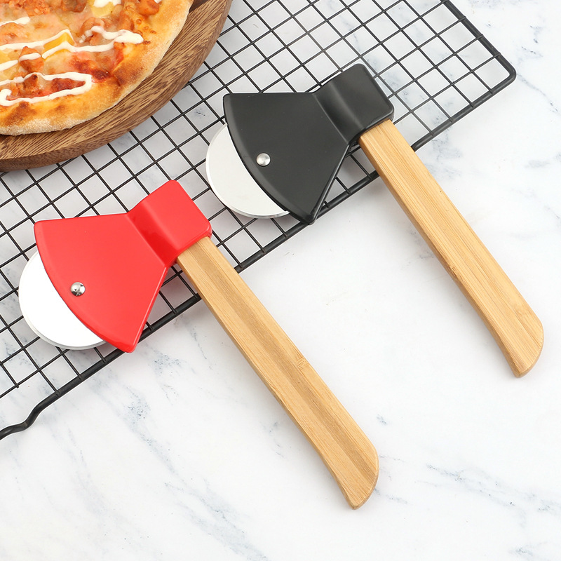 Wooden Handle Axe Shape Pizza  - đánh giá và giá Kitchen Roller Baking
