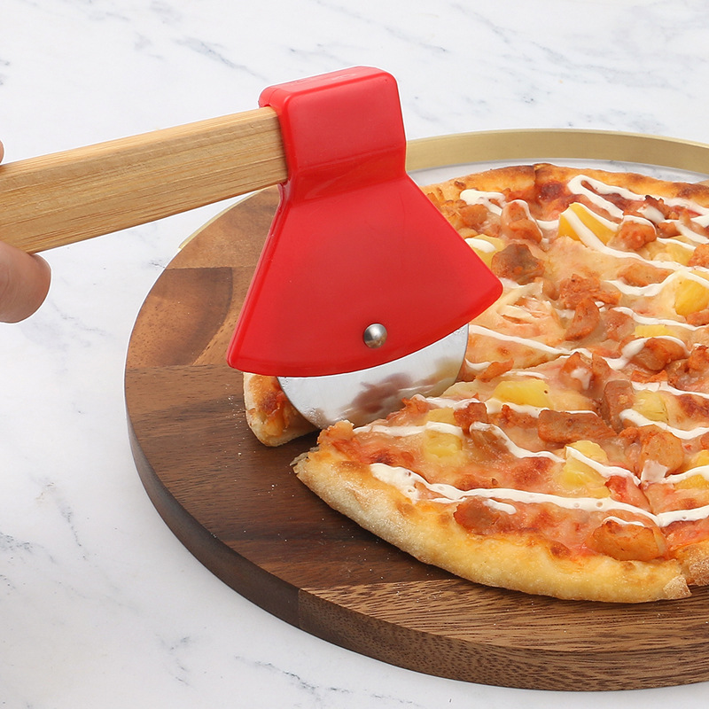 Wooden Handle Axe Shape Pizza  - đánh giá và giá Kitchen Roller Baking